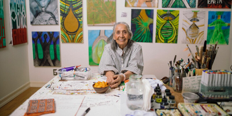 Thumbnail image for press titled Artist Luchita Hurtado Breaks Out at Age 99