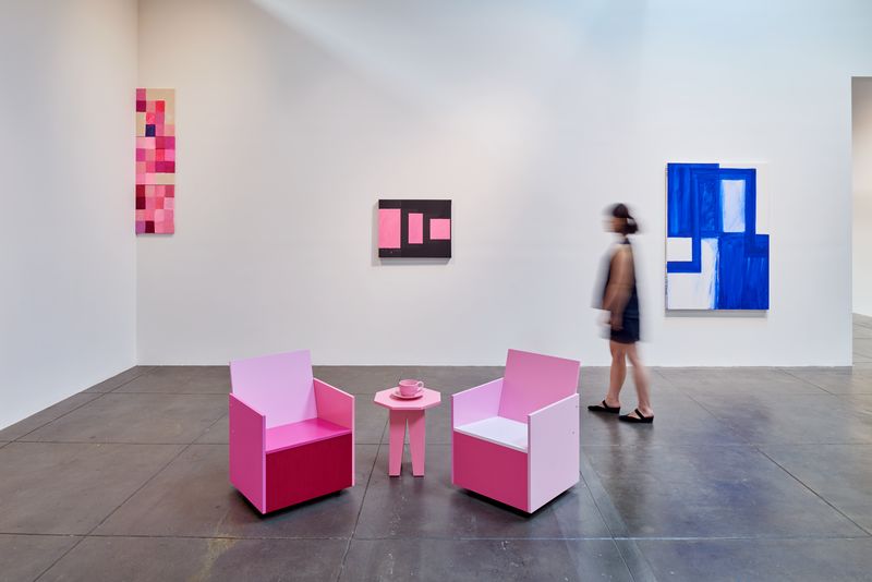 Thumbnail image for event called Exhibition Walkthrough of ‘Mary Heilmann. Memory Remix’ with Terry R. Myers