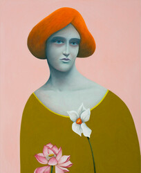 Portrait with Flowers