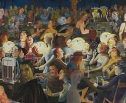 Biergarten at Night